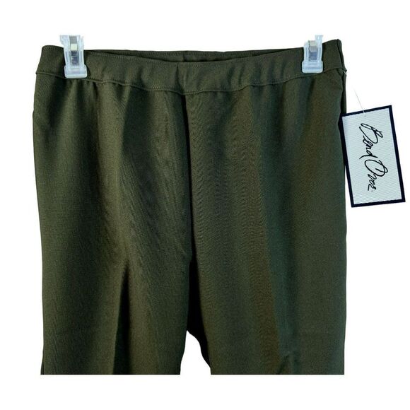 Bend Over Dark Olive Pull-On Pants Slacks Sz 12W Boot Cut No Pockets Modest NEW - Picture 4 of 6